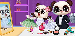 História de Casamento Tropical de Panda